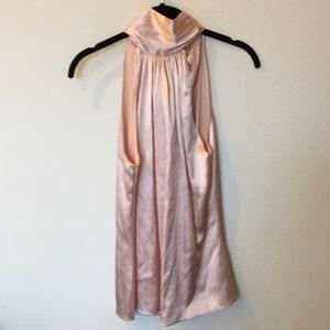 Ramy Brook Silk Tie Back Halter Top